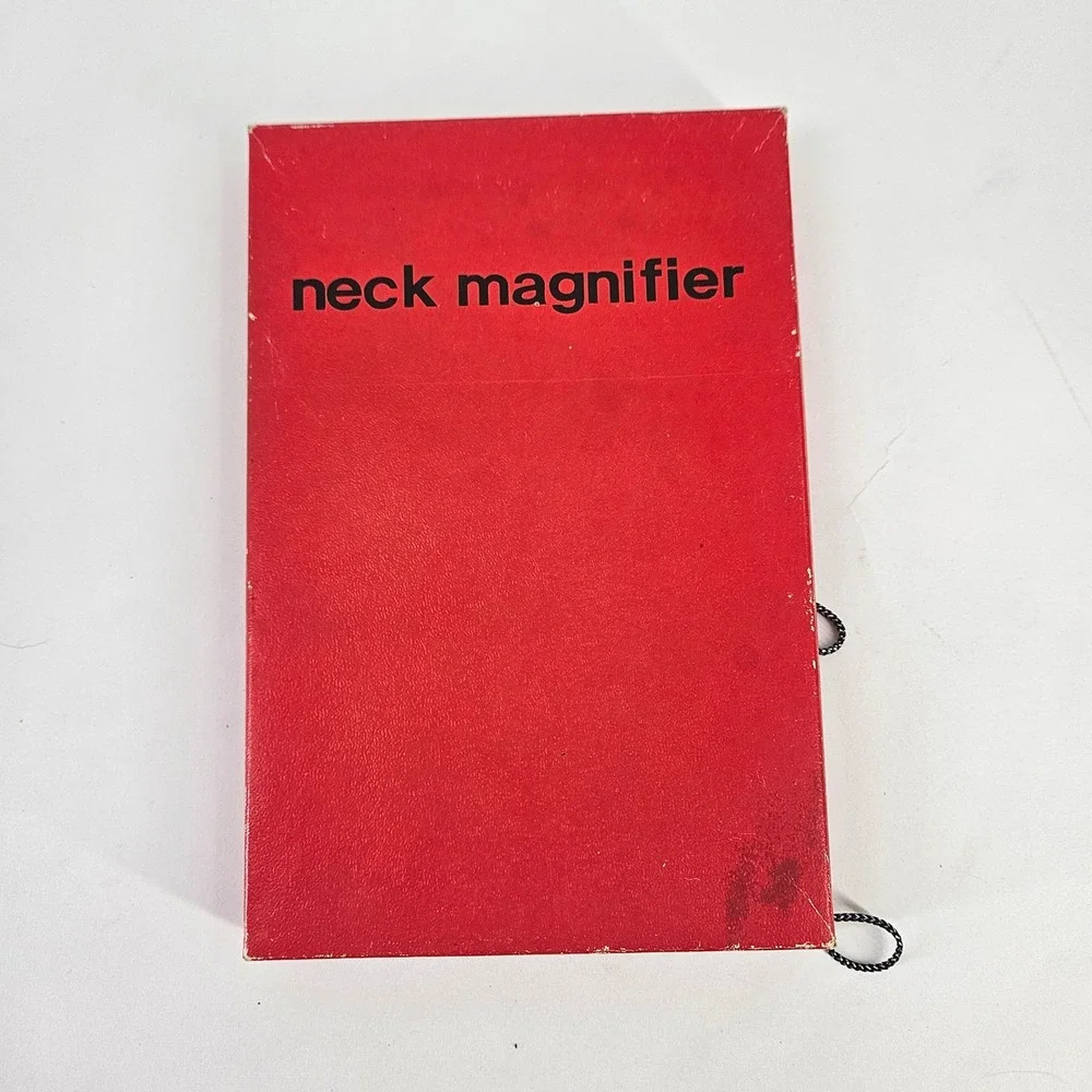 Vintage Neck Magnifier Hands Free Reading Sewing Crafting Tool Aid w Box Japan